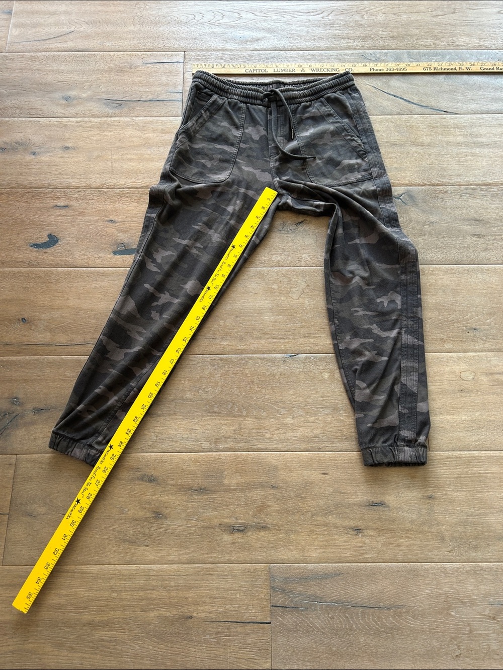 Athleta Olive Green Camo Joggers